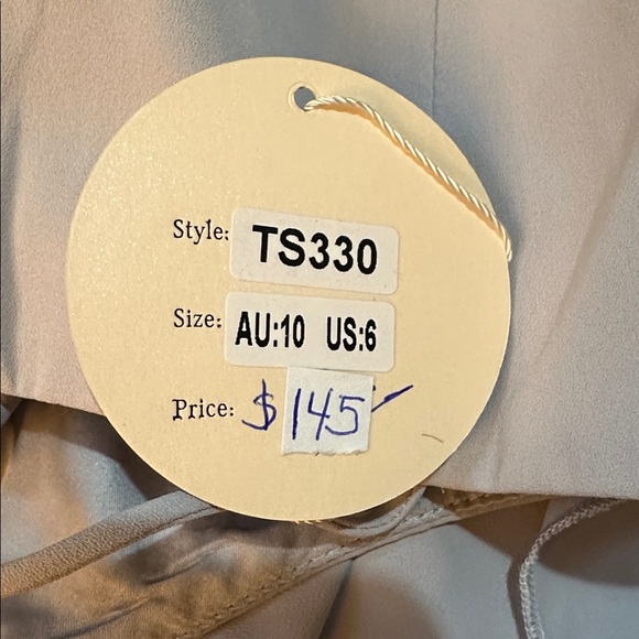 Two Sisters Hi-Low Light Gray Midi-Maxi Party Dress | Size 6 - Picture 8 of 11